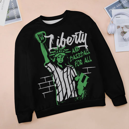 Women's Baseball Fan Abstract Sweatshirt