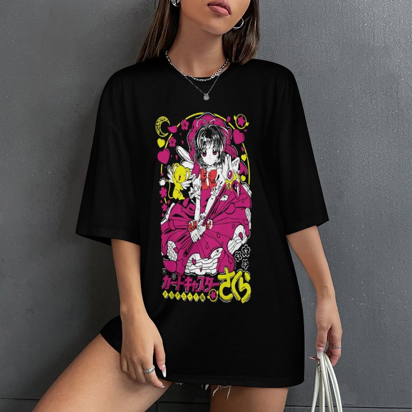Women's Cardcaptor Sakura Anime Oversized T-shirt