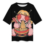 Women's Voodoo Doll Acid & Punk Oversized T-shirt