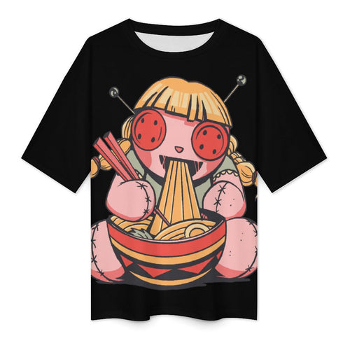 Women's Voodoo Doll Acid & Punk Oversized T-shirt