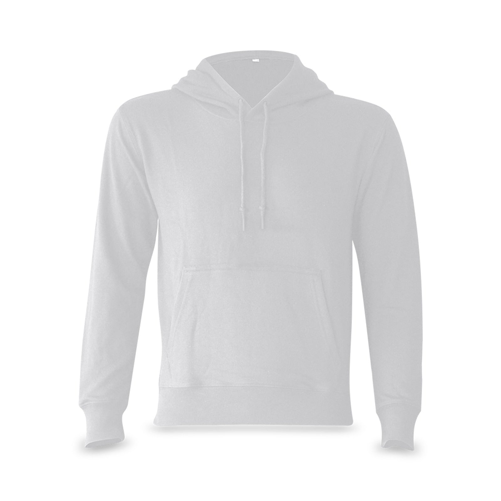 Women's Light Grey Solid Classic Hoodie