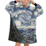 Men's Night Art Abstract Blanket Hoodie