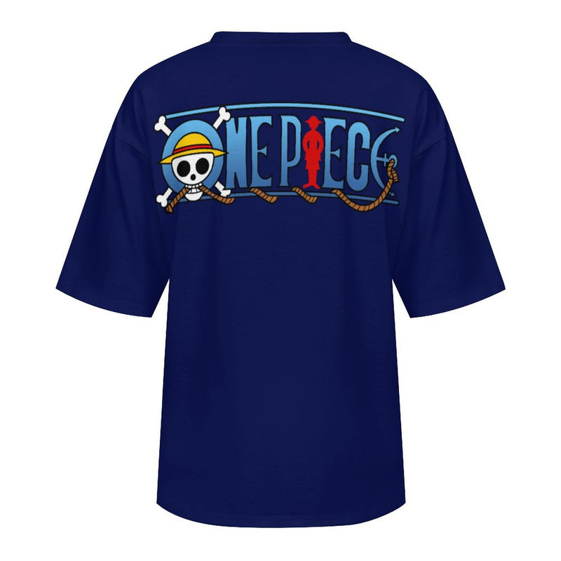 Men's Sailor Luffy One Piece Anime Oversized T-shirt