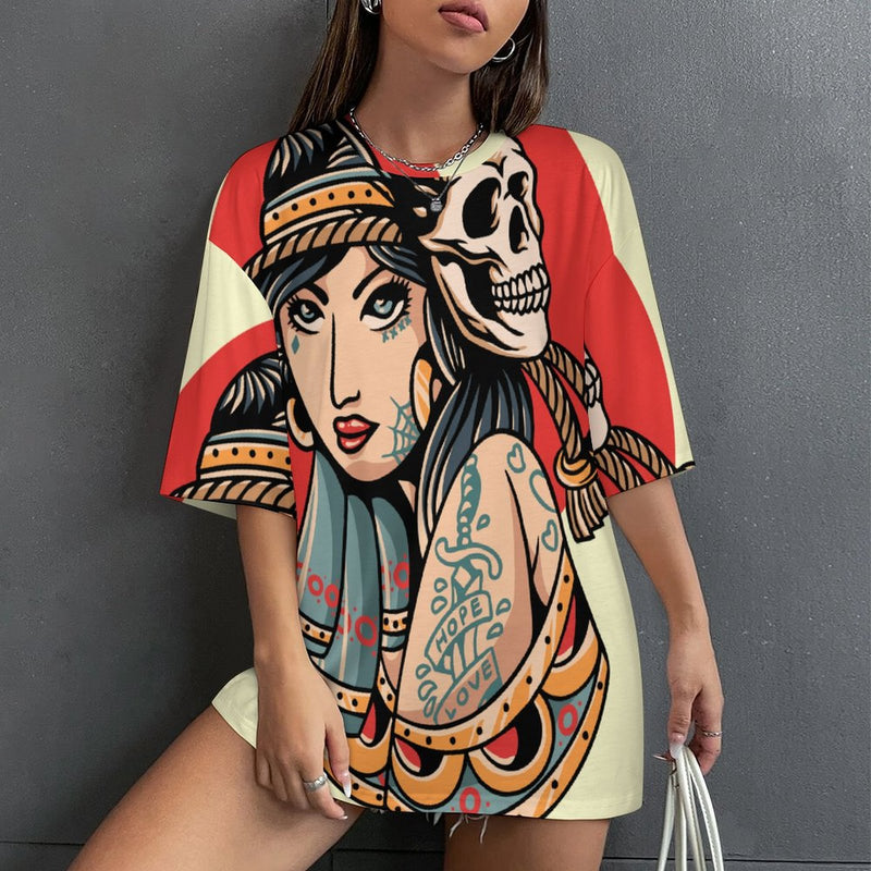 Women's Hippie Vibes Acid & Punk Oversized T-shirt