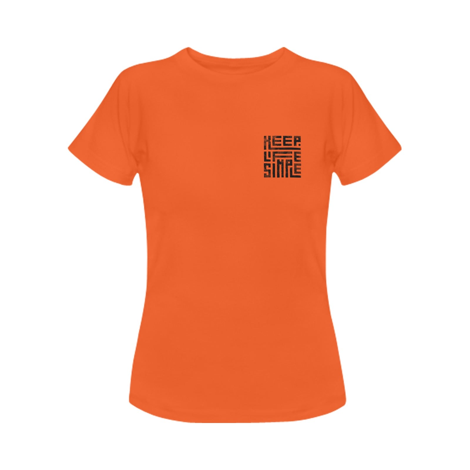 Women's Keep Life Simple Abstract Classic Fit T-shirt