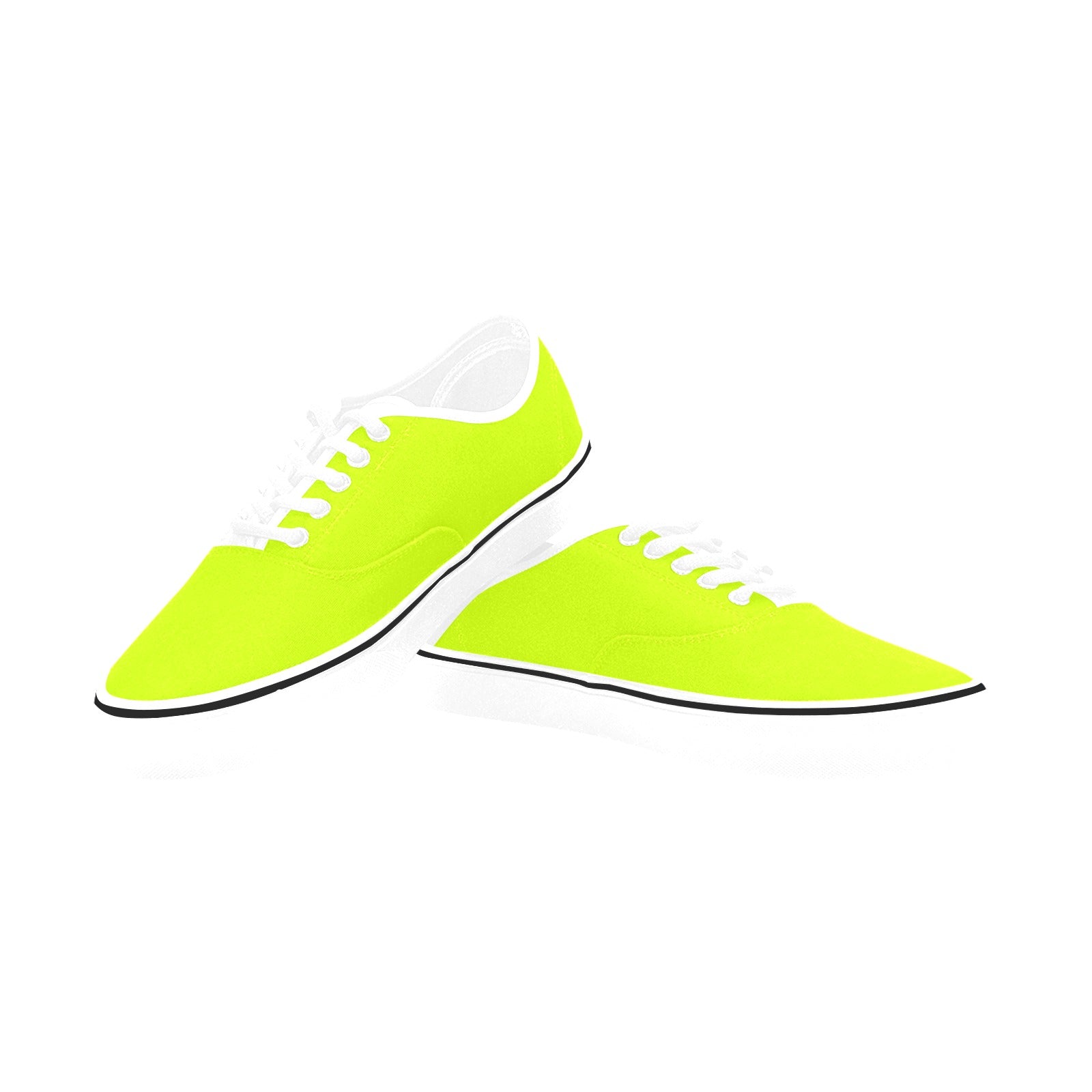 Women's Fluorescent Yellows Solid Low Top Shoes