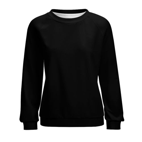 Women's Black Solid Sweatshirt