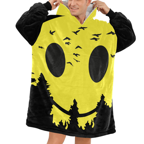 Men's Trippy Moon Acid & Punk Blanket Hoodie