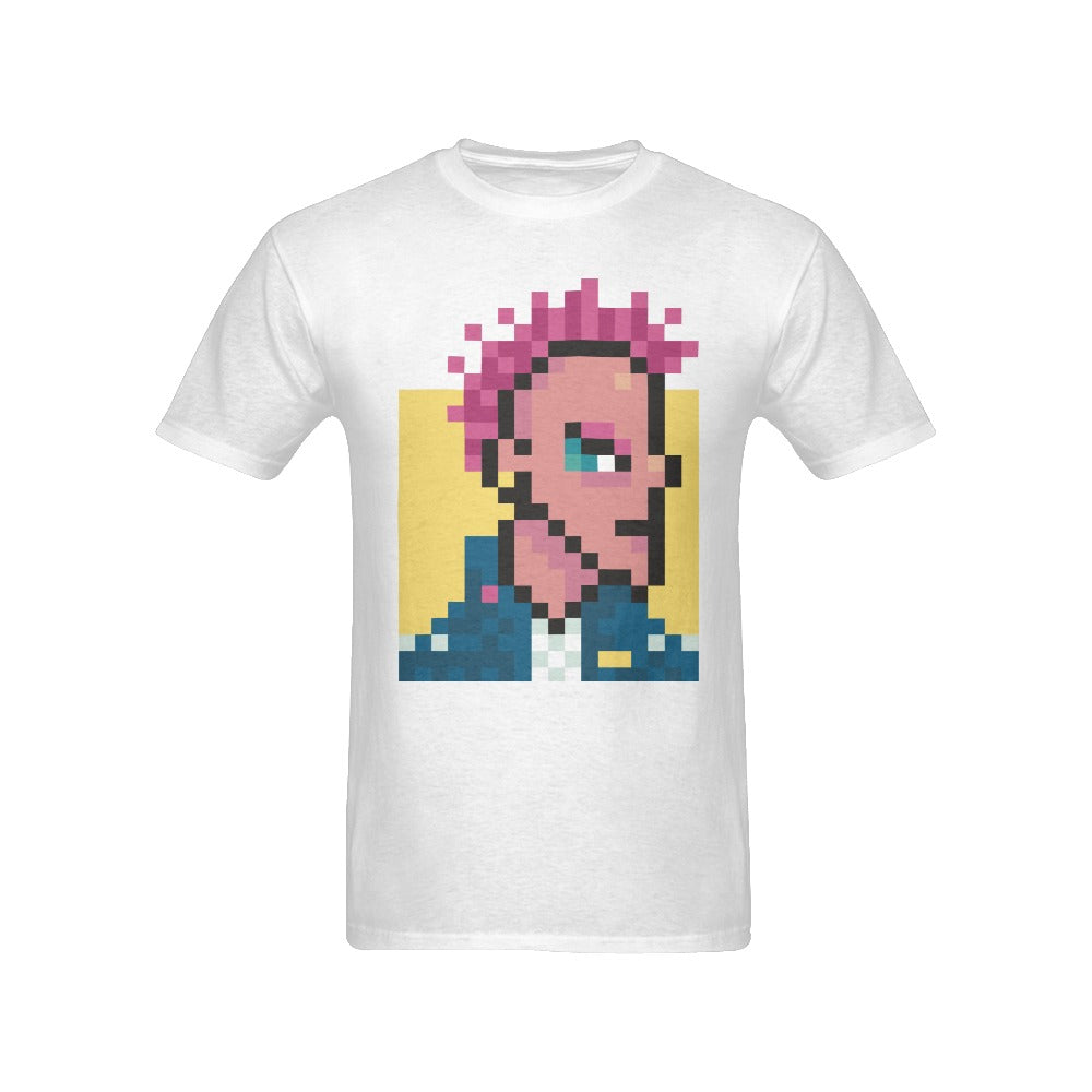 Men's Pixel Rockstar Streetwear Classic Fit T-shirt