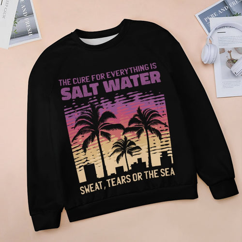 Women's Salt Water Power Abstract Sweatshirt