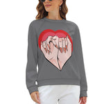 Women's Beautiful Heart Abstract Sweatshirt