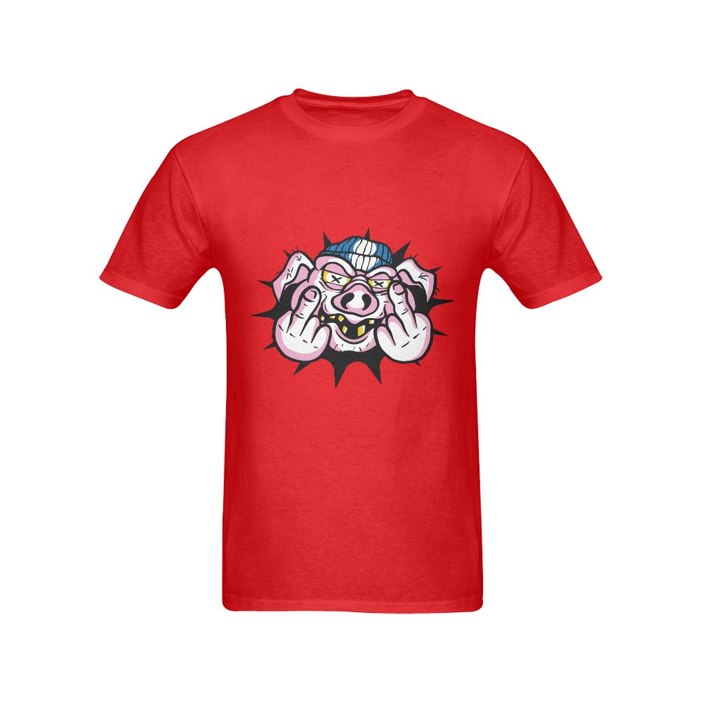 Men's Pig Dude Streetwear Classic Fit T-shirt