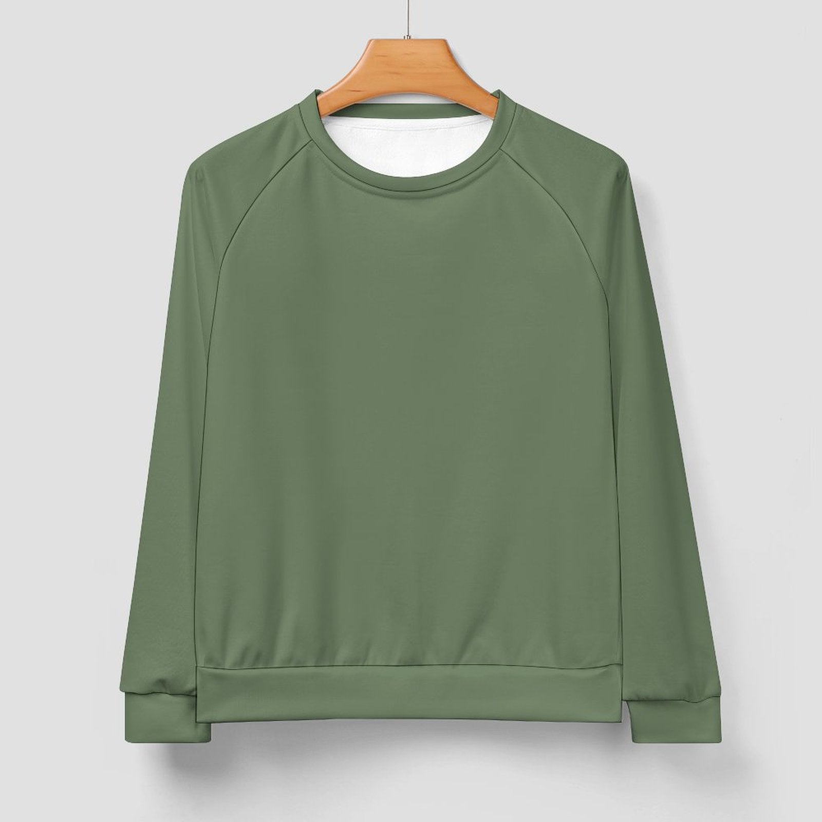 Men's Camouflage Green Solid Sweatshirt