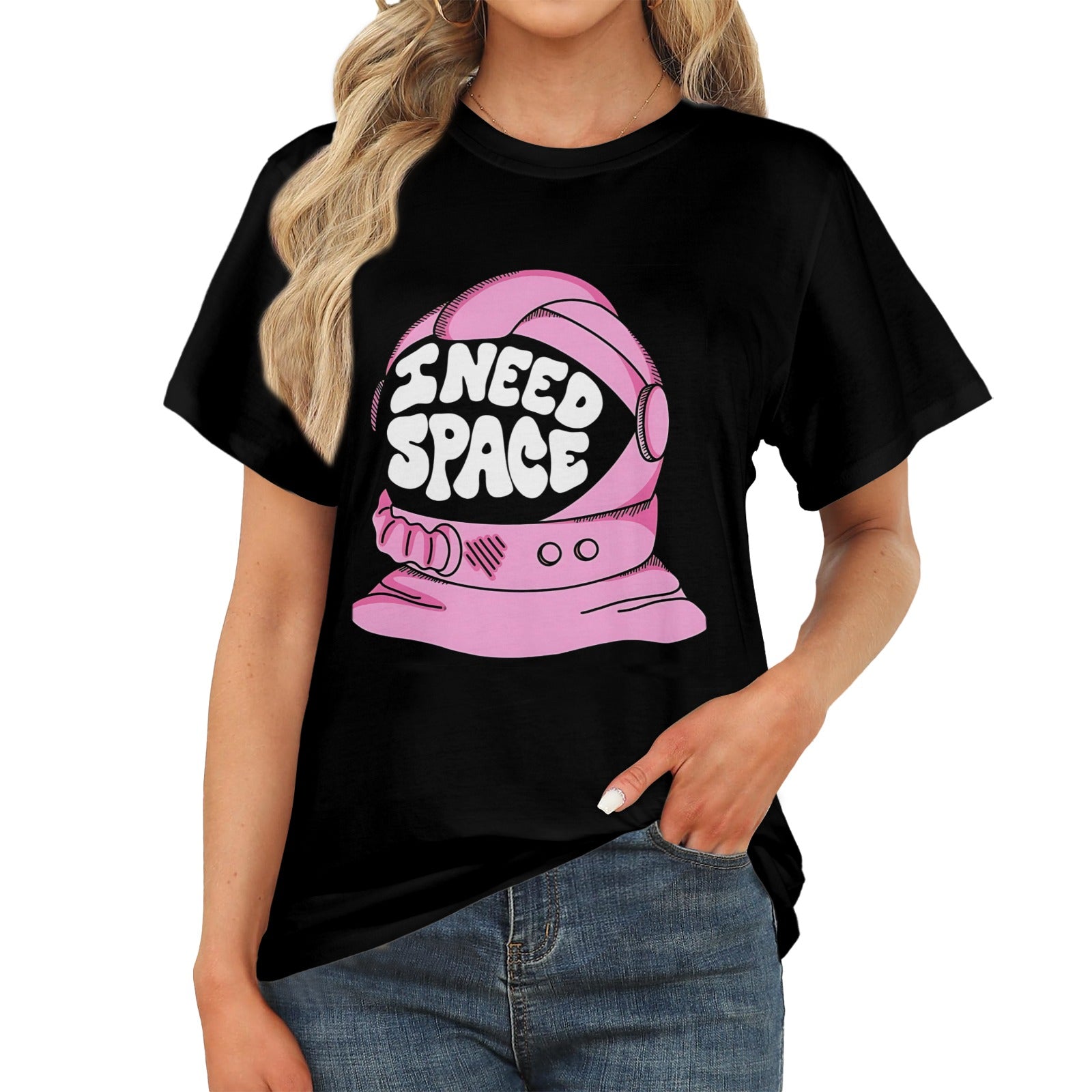 Women's I Need Space Streetwear Classic Fit T-shirt