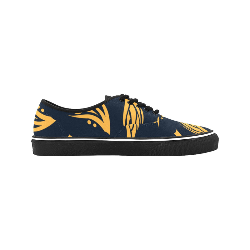 Men's Midnight Flame Abstract Low Top Shoes