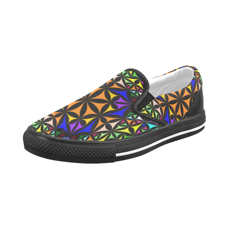 Men's Kaleidoscope Mosaic Abstract Slip-on Shoes