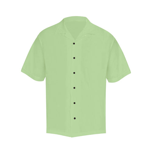 Men's Pastel Green Solid Half Sleeve Shirt