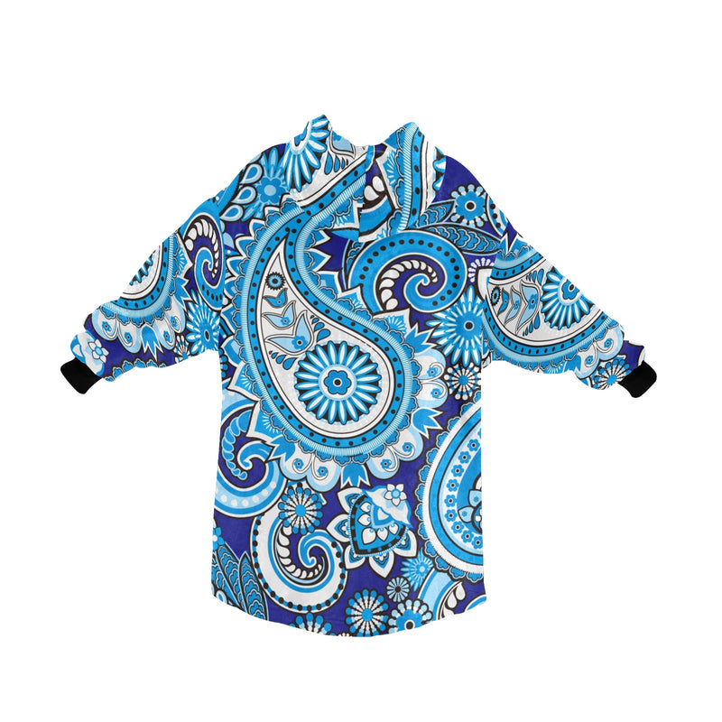 Men's Traditional Asian Elements Paisley Abstract Blanket Hoodie