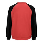 Women's Jasper Red & Black Solid Sweatshirt