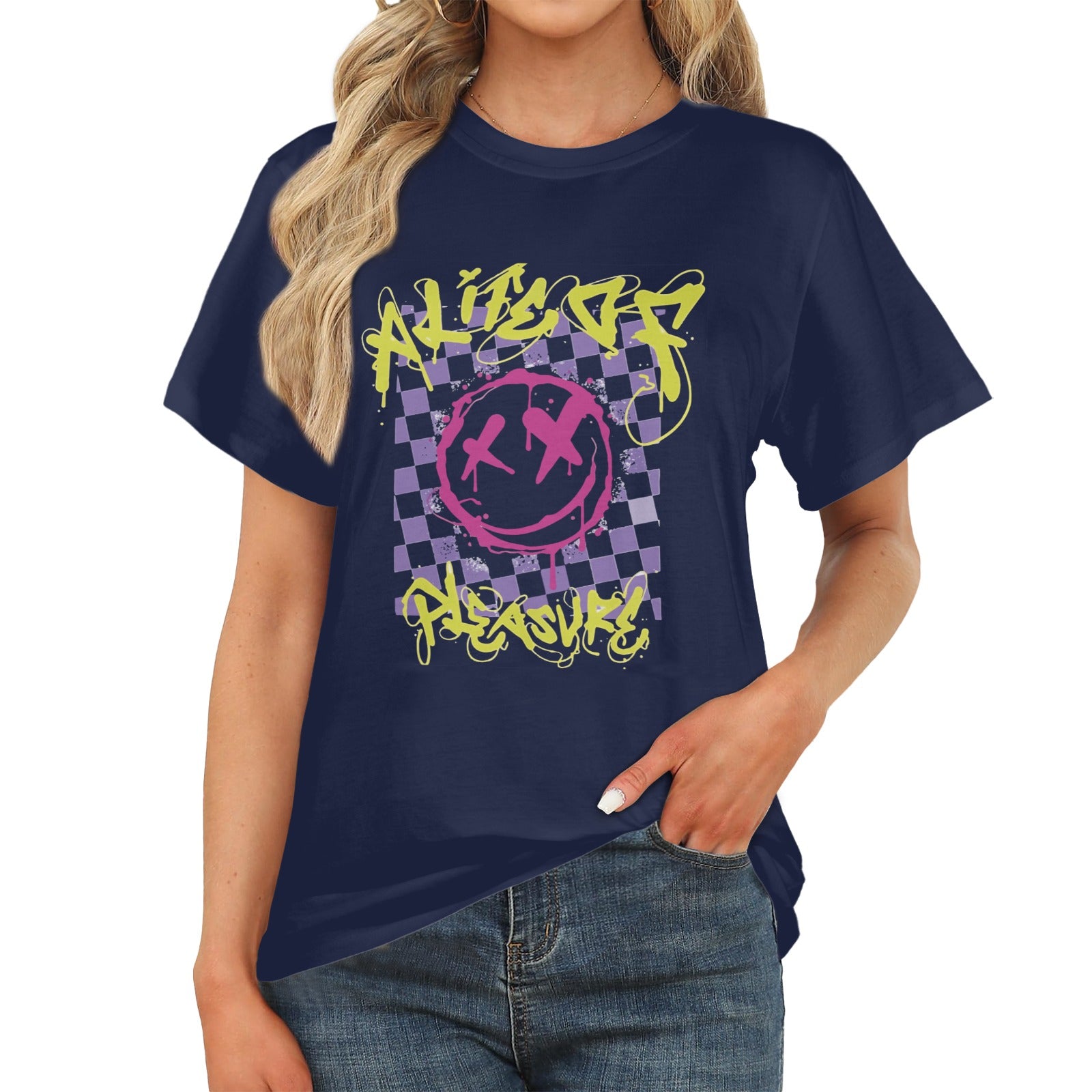 Women's A Life Of Pleasure Streetwear Classic Fit T-shirt