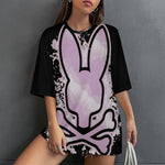Women's Dangerous Bunny Streetwear Oversized T-shirt