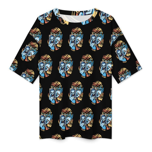 Women's Dark Card Acid & Punk Oversized T-shirt