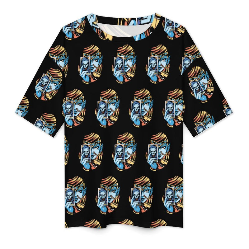Women's Dark Card Acid & Punk Oversized T-shirt