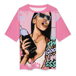 Women's Bling Mood Streetwear Oversized T-shirt