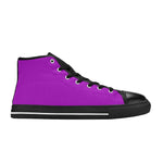 Men's Dark Orchid Solid High Top Shoes