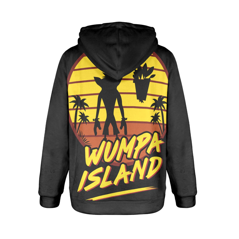 Women's Wumpa Island Streetwear Flannel Hoodie
