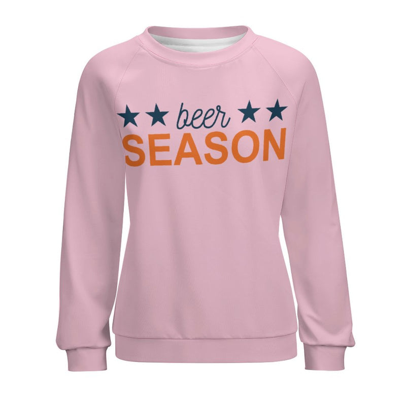 Women's Beer Season Typography Sweatshirt