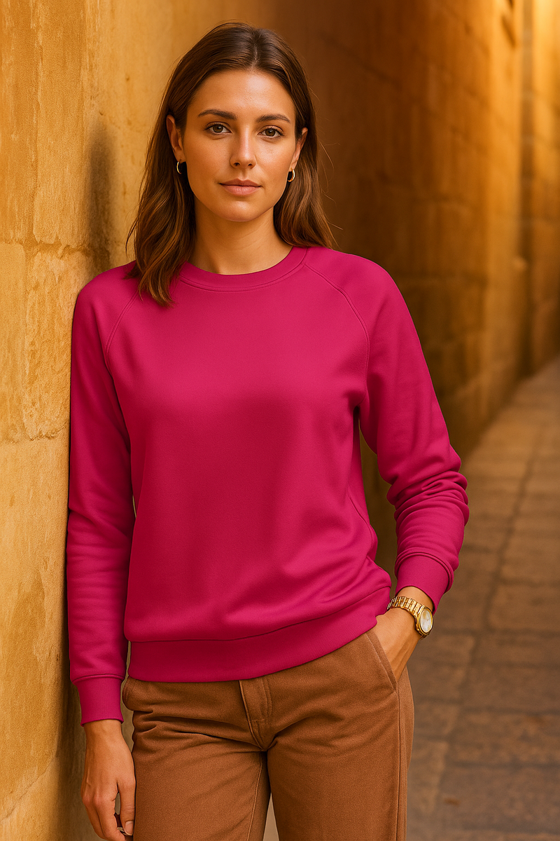 Women's Rich Maroon Solid Sweatshirt