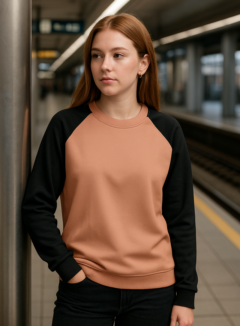 Women's Tumbleweed & Black Solid Sweatshirt