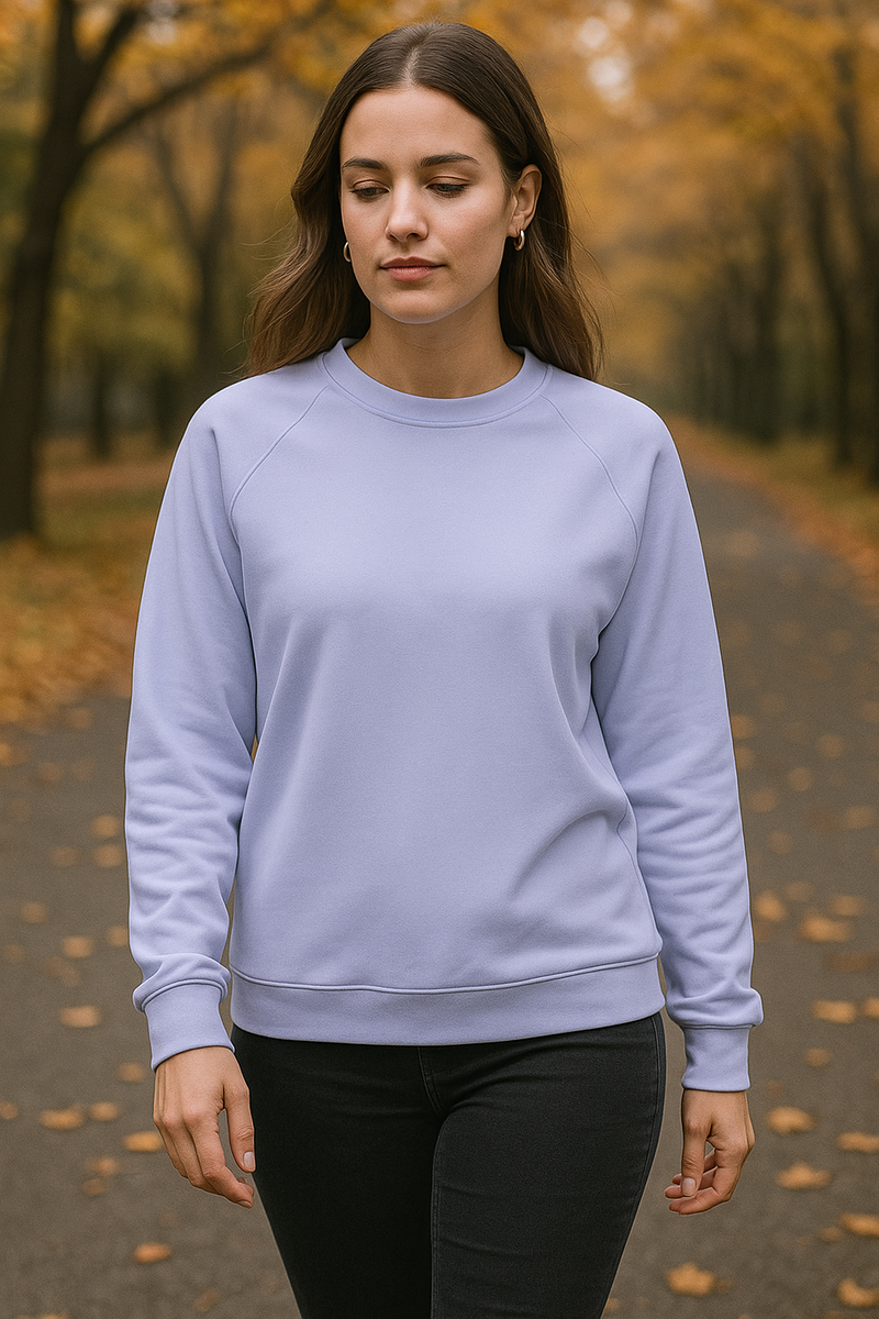Women's Wild Blue Yonder Solid Sweatshirt