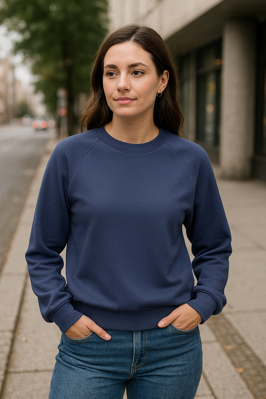 Women's UCLA Blue Solid Sweatshirt