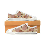 Women's Polka Dots Print Big Size Low Top Canvas Shoes