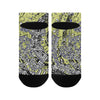 Men's Hazy Green-Grey Doodle Print Anklet Socks