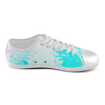 Men's Paint Splatter Print Canvas Low Top Shoes