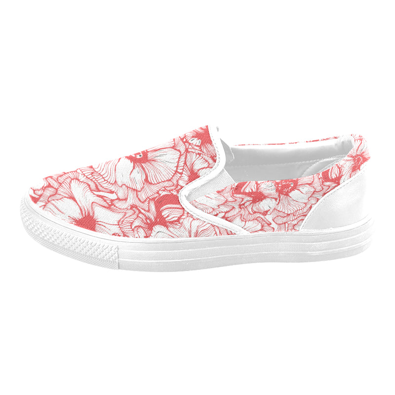 Men's Floral Print Canvas Slip-on Shoes
