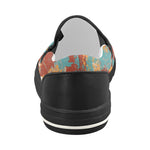 Women's Acrylic Paint Splatter Print Canvas Slip-on Shoes