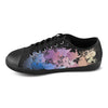 Women's Big Size Dabbed Paint Splatter Print Canvas Low Top Shoes