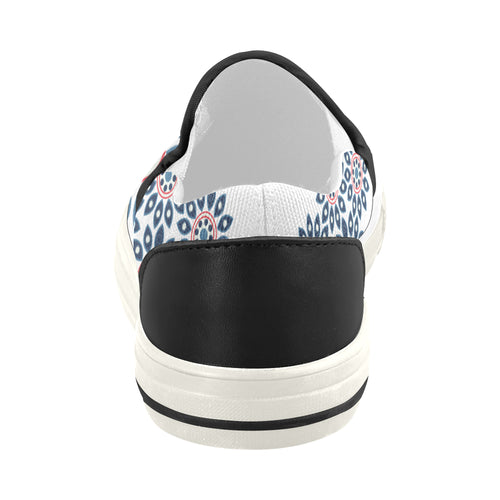 Women's Mandala Print Canvas Slip-on Shoes