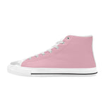 Women's Pink Solid Canvas High Top Shoes