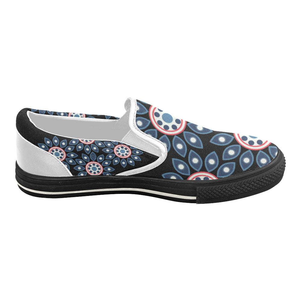 Women's Mandala Print Canvas Slip-on Shoes
