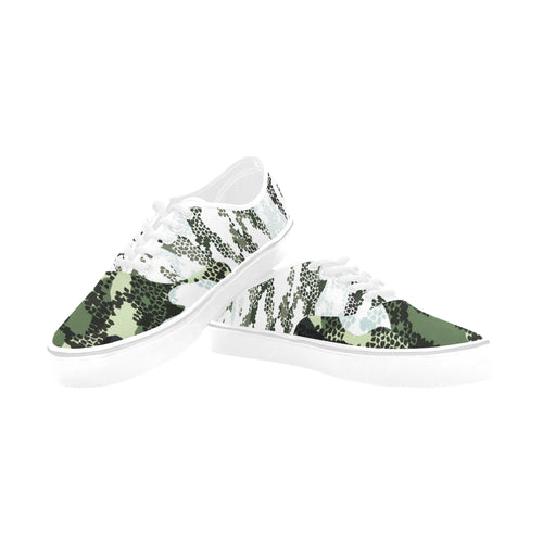 Women's Digital Camouflage Print Canvas Low Top Shoes
