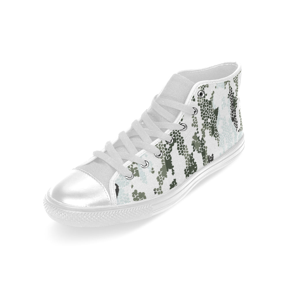 Men's Digital Camouflage Print Canvas High Top Shoes