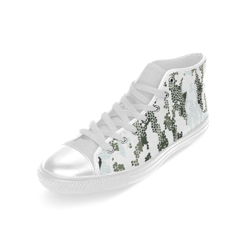 Men's Digital Camouflage Print Canvas High Top Shoes