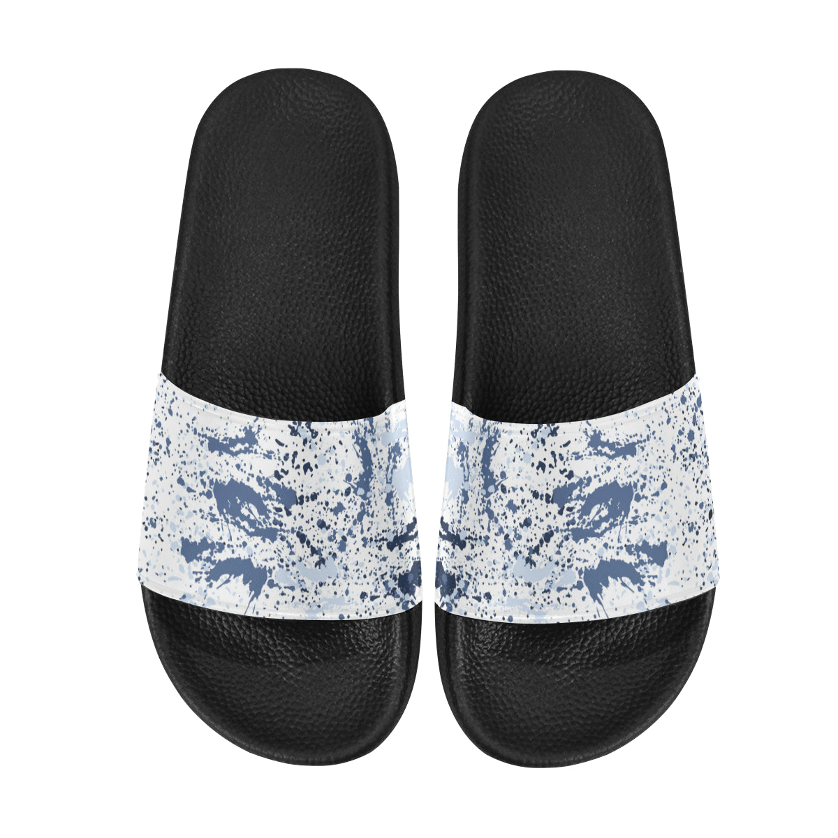 Men's Paint Splatter Print Sliders Sandal