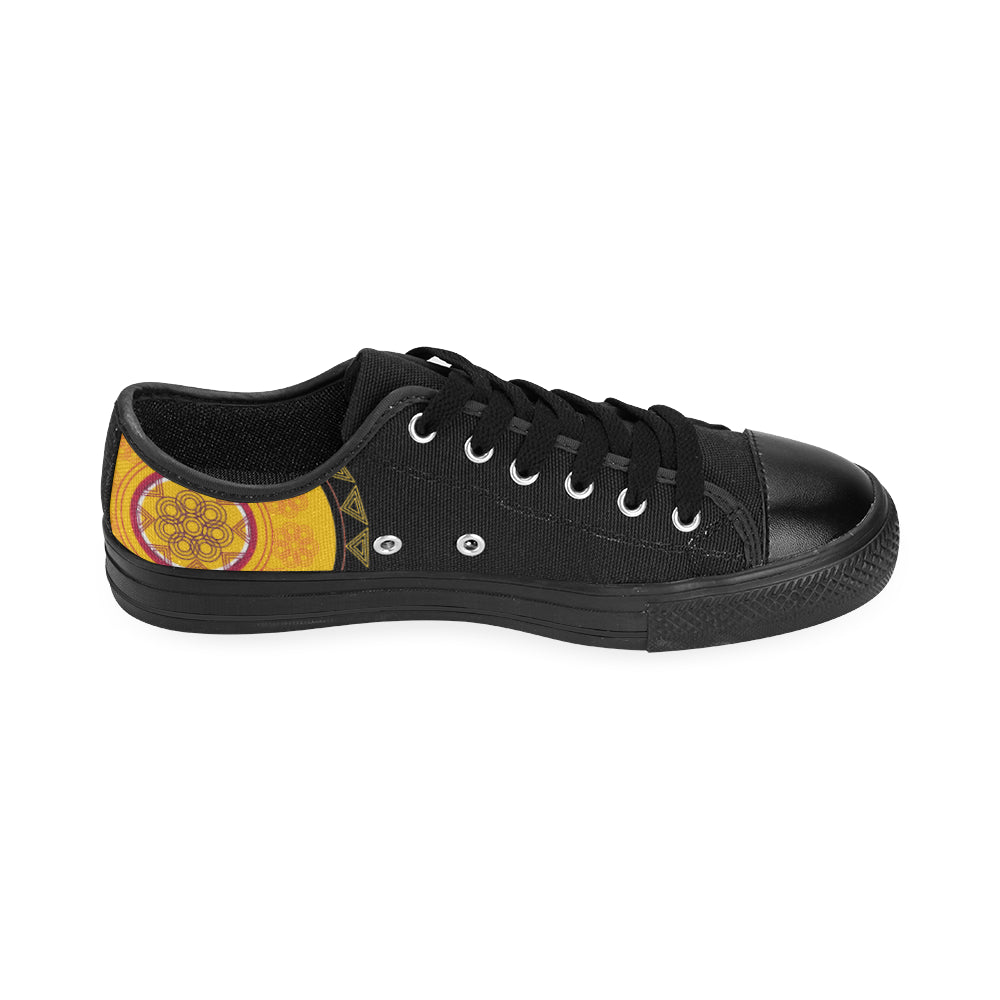 Women's Mandala Print Canvas Low Top Shoes