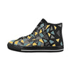 Men's Diffuse Geometrical Print High Top Canvas Shoes